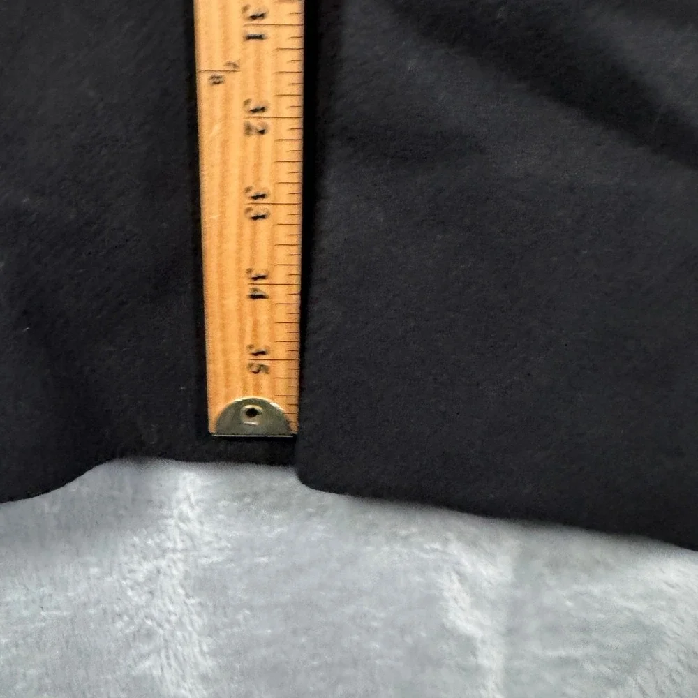 Theory Coat Mens S Black Melton Wool Cashmere Belvin Overcoat
